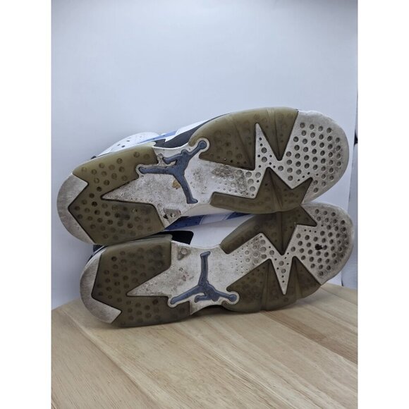 Womens 8 - Nike Air Jordan 6 Retro 384665-410 UNC White VG Condition 6.5Y GS - Picture 7 of 8